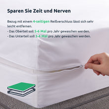 Lade das Bild in den Galerie-Viewer, UTTU Elastischer Anti Milben Matratzenbezug mit Extra Oberteil