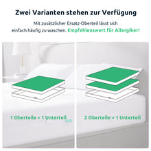 Lade das Bild in den Galerie-Viewer, UTTU Elastischer Anti Milben Matratzenbezug mit Extra Oberteil