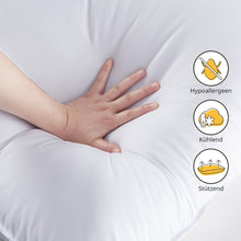 Lade das Bild in den Galerie-Viewer, Smile Back Faser Kopfkissen 40×80 cm, 2 Stücke